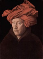Portrait of a Man in a Red Turban By Jan Van Eyck
