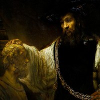 Aristotle Contemplating the Bust of Homer by Rembrandt