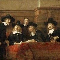 The Syndics of the Clothmakers Guild (The Staalmeesters) by Rembrandt
