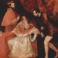 Pope Paul III with his Grandsons by Titian